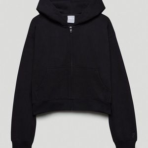 TNA Cozy Fleece Boyfriend Boxy Hoodie black
